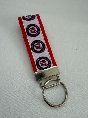 Washington Nationals Red Ribbon Key Fob